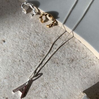 Gold Or Silver Vine Ear Cuff With Dainty Stones, 5 of 5