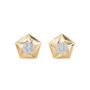 Yellow Gold And Diamond ‘540’ Stud Earrings, thumbnail 3 of 3