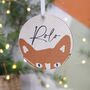 Personalised Wooden Cat Christmas Decoration, thumbnail 5 of 11