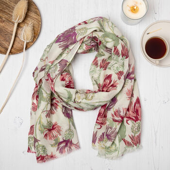 Thistle Floral Scarf, 2 of 5