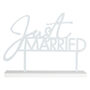 Just Married Wedding Table Sign, thumbnail 3 of 4