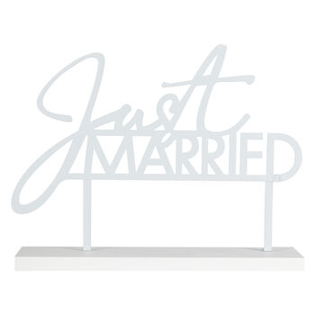Just Married Wedding Table Sign, 3 of 4