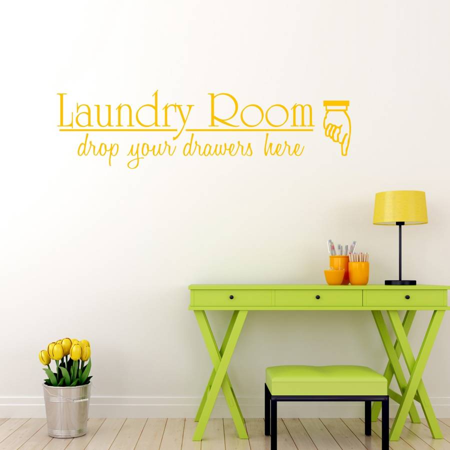 Laundry Room Quote Wall Sticker By Mirrorin ...