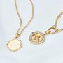 Personalised North Star Gold Medallion Necklace, thumbnail 11 of 12
