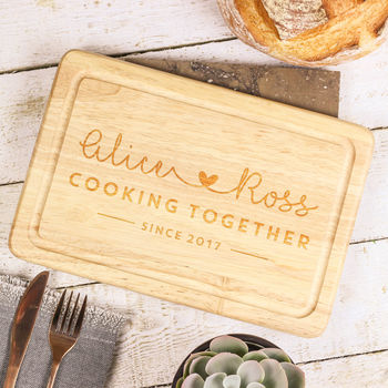 Personalised Cooking Together Chopping Board, 7 of 8