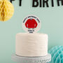 Born In Year Varsity Jacket Novelty Disc Cake Topper, thumbnail 1 of 2