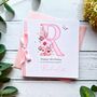 Handmade Pink Monogramed Birthday Card, thumbnail 6 of 10