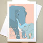 Father's Day Card With Elephants, thumbnail 1 of 2