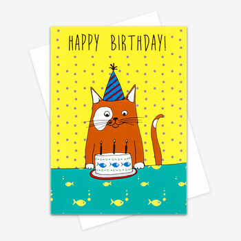 Cat Birthday Card, 2 of 2