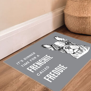 Dog Feeding Mat Non Slip Personalised Dog Gifts, 6 of 7