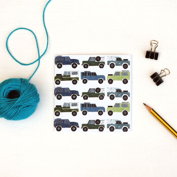 'All The Series' Land Rover Greetings Card, 2 of 2