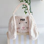 Personalised Fluffy Long Ear Easter Egg Hunt Basket, thumbnail 2 of 9