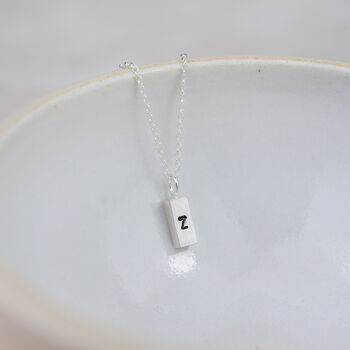 Sterling Silver Small Ingot Pendant, 3 of 5