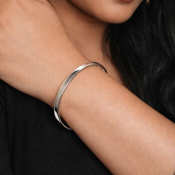 Personalised Heavy Sterling Silver Bangle, 3 of 12