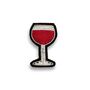 Hand Embroidered Cannetille Brooch Pin 'Glass Of Wine', thumbnail 4 of 5
