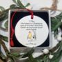 Personalised Pooh Bear Christmas Friendship Ornament, thumbnail 1 of 2