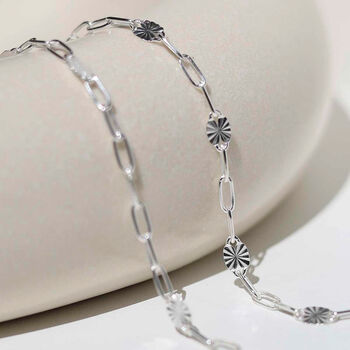 Sterling Silver Shimmer Anklet, 3 of 6