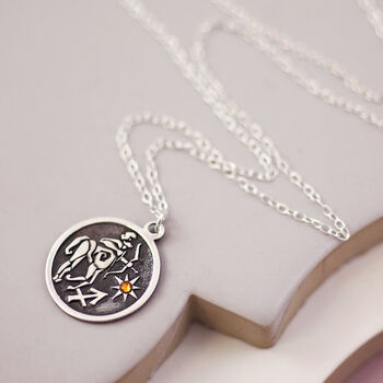 Silver Symbol Zodiac Necklace, 8 of 8