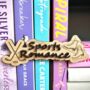 Sports Romance Genre Divider Bookshelf Sign, thumbnail 1 of 4