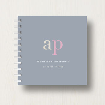 Personalised Name Initials Small Notebook, 8 of 10
