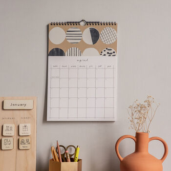 2024 Illustrated Patterned Wall Calendar, 5 of 12
