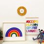 Alphabet Overlapping Rainbow Children's Print, thumbnail 3 of 5