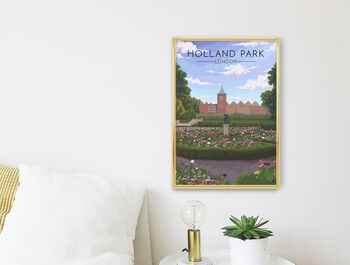 Holland Park London Travel Poster Art Print, 3 of 8