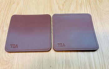 Personalised Leather Coaster, Conker Brown, 7 of 11