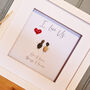 Valentines Pebble Artwork Anniversary/Love/Couple, thumbnail 1 of 4