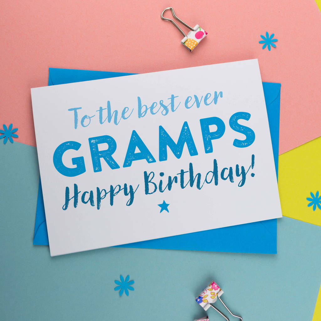 Birthday Card For Gramps, 1 of 2