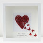 Personalised Ruby Wedding Anniversary Butterfly Heart, thumbnail 1 of 10