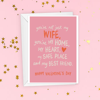Not Just My Wife Sentimental Valentine's Day Card, 3 of 4