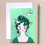 Bird Greeting Cards, Flora And Fauna Greeting Card, thumbnail 2 of 2