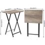 Set Of Two Side Table Folding Coffee Tables End Desk, thumbnail 7 of 9