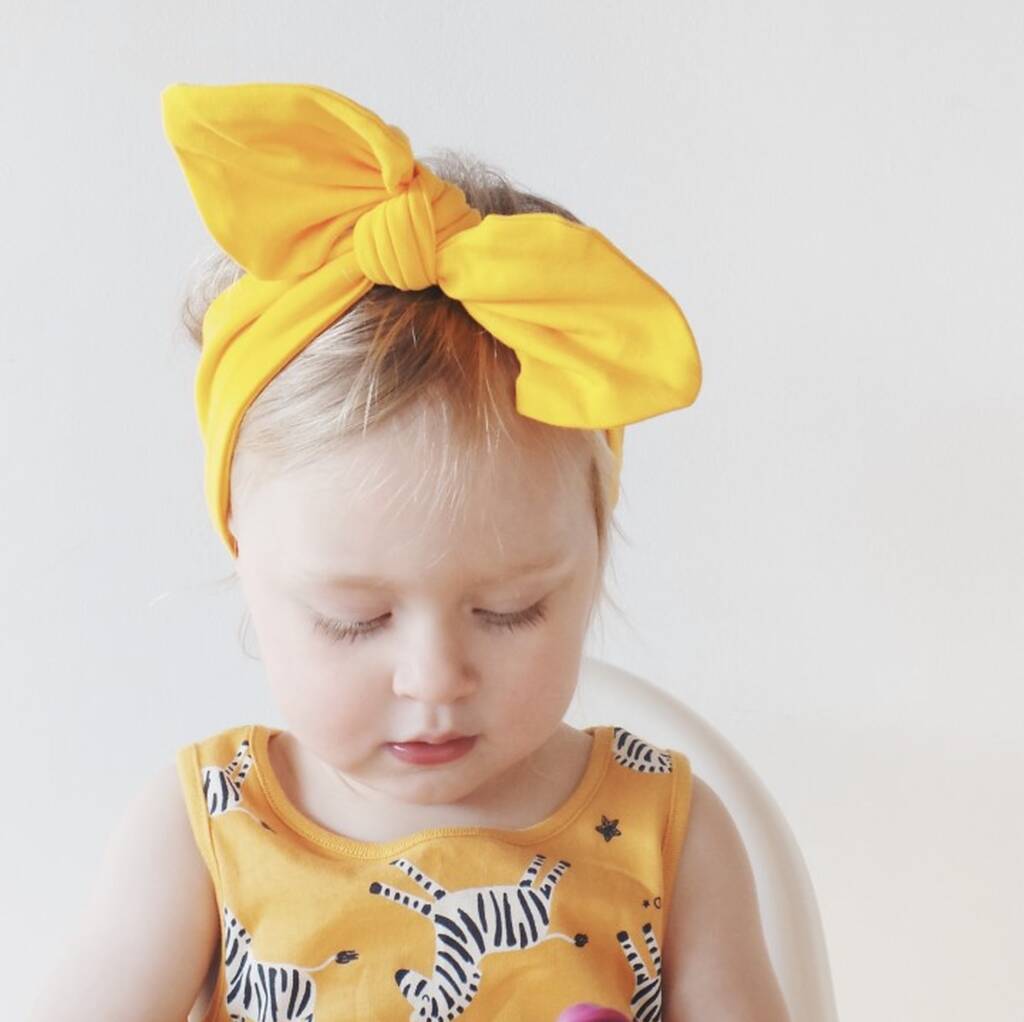 yellow newborn headband