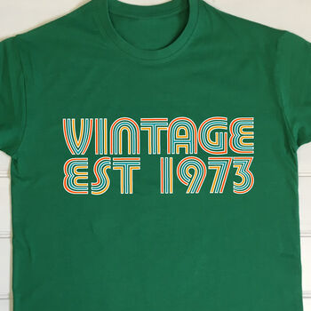 Personalised Adults Vintage Age T Shirt, 2 of 6