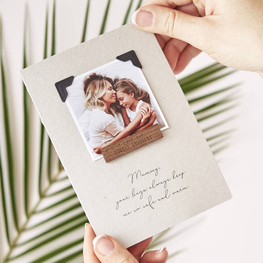 Personalised Mother's Day Photo Card