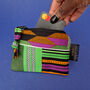 Mini Zip Pouch Coin Purse | Kente Kofi Print, thumbnail 1 of 7