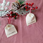 Reusable Handmade Mini Advent Calendar Pouches With Red Gingham Ribbon, thumbnail 4 of 4