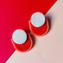 Ripple Large Studs | Polymer Clay Statement Earrings, thumbnail 4 of 8