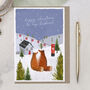 Foxes Husband Christmas Card Bundle Or Single Card, thumbnail 1 of 2
