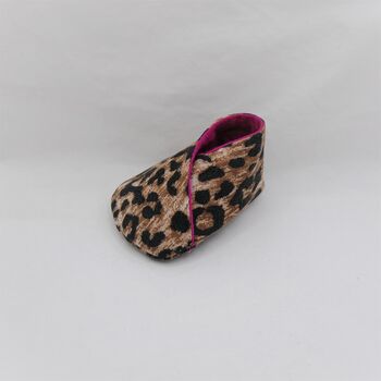 Leopard Print Eco Baby Shoes, 4 of 6
