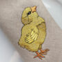 Set Of Two Embroidered Little Chick Napkins, thumbnail 7 of 8