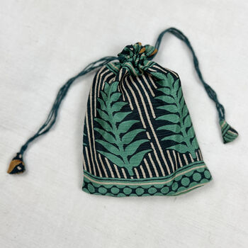 Fair Trade Recycled Sari Fabric Refillable Lavender Bag, 8 of 12