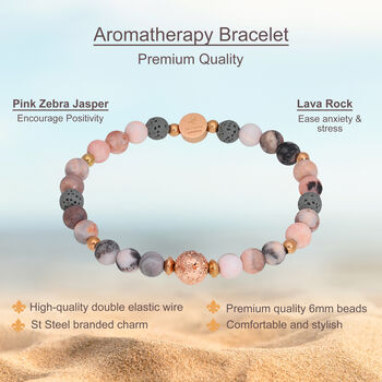 Aromatherapy Bracelet With Relaxing Essential Oil Set, 5 of 8