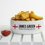 Personalised Snacking For England Bowl, thumbnail 2 of 3