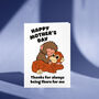 Punch The Monkey Cute Mother's Day Card, thumbnail 1 of 3