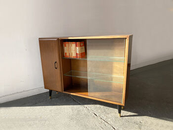 Mid Century Bookcase With Glass Doors By Turnidge, 3 of 12