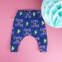 'Cute And Little' Print Baby And Toddler Leggings, thumbnail 1 of 8