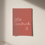 Let's Overthink It Typography Print, thumbnail 4 of 9
